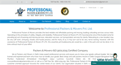 Desktop Screenshot of professionalpackersindia.com